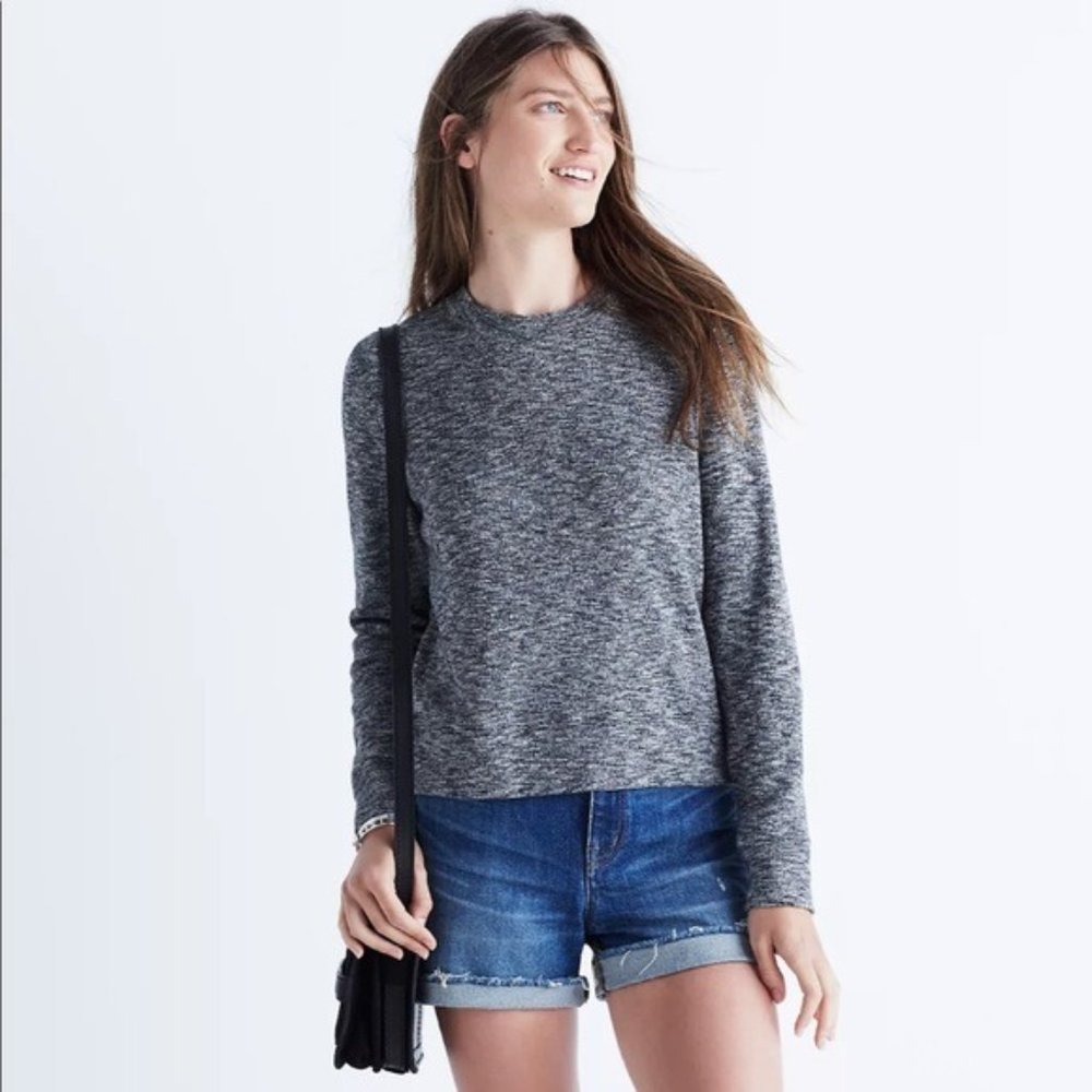 Madewell Marled Mock Neck Sweater